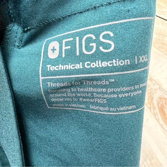 FIGS Axim Cargo Scrub Pants Mens 2XL Green Straight Leg NWT - Picture 8 of 12